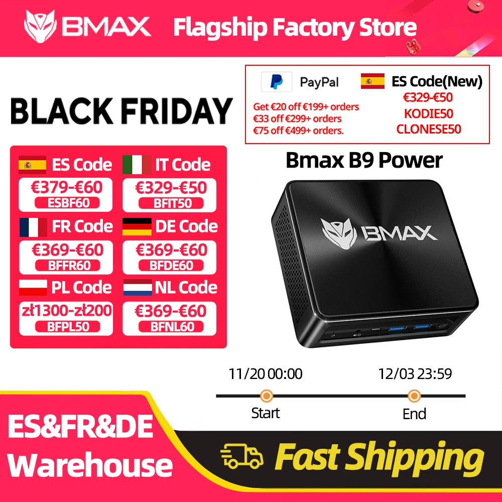 BMAX B9 Power Mini PC 24GB/1TB