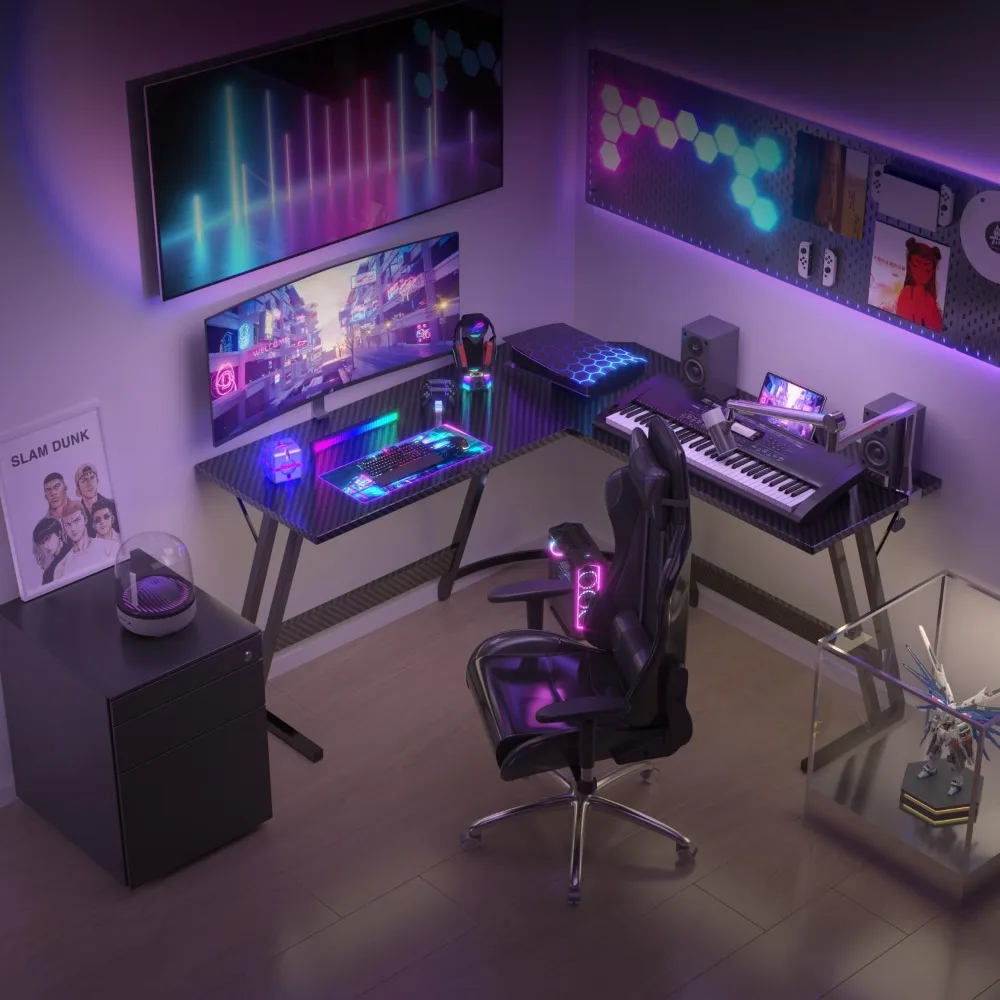 Escritorio esquinero para juegos