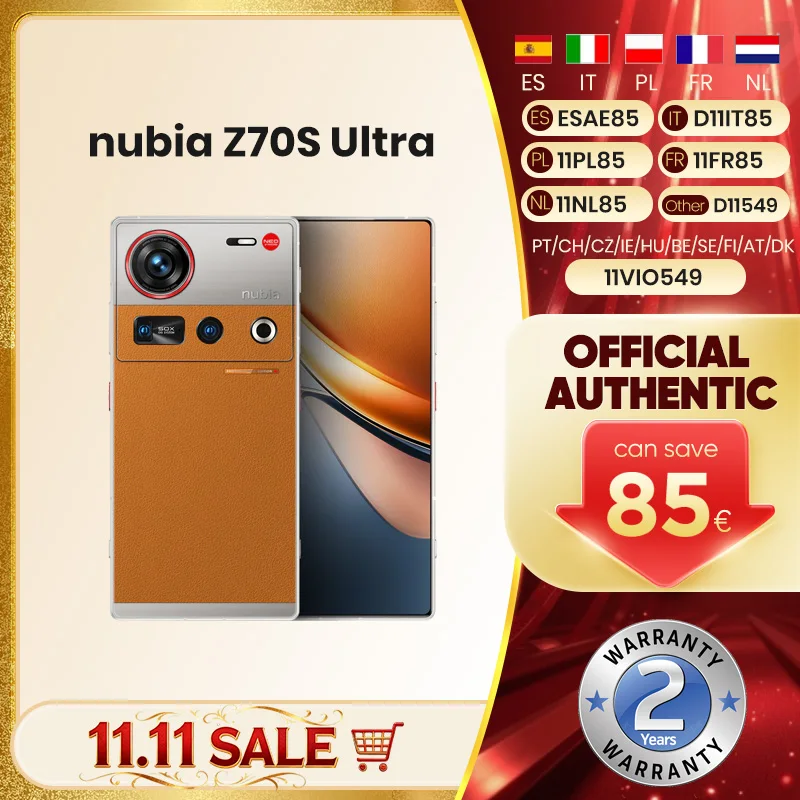 Nubia Z70S Ultra  RAM: 12 GB | ROM: 256 GB