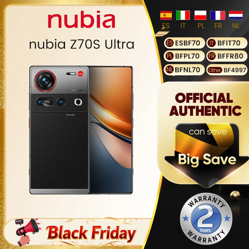 Nubia Z70S Ultra  RAM: 12 GB | ROM: 256 GB