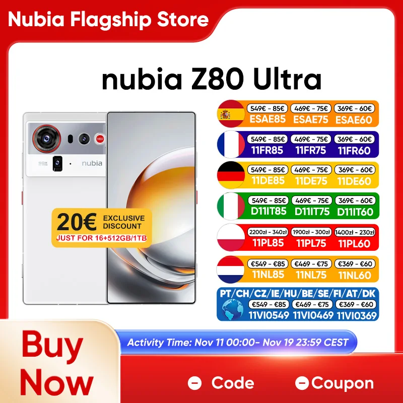 Nubia Z80 Ultra  RAM: 12 GB | ROM: 256 GB