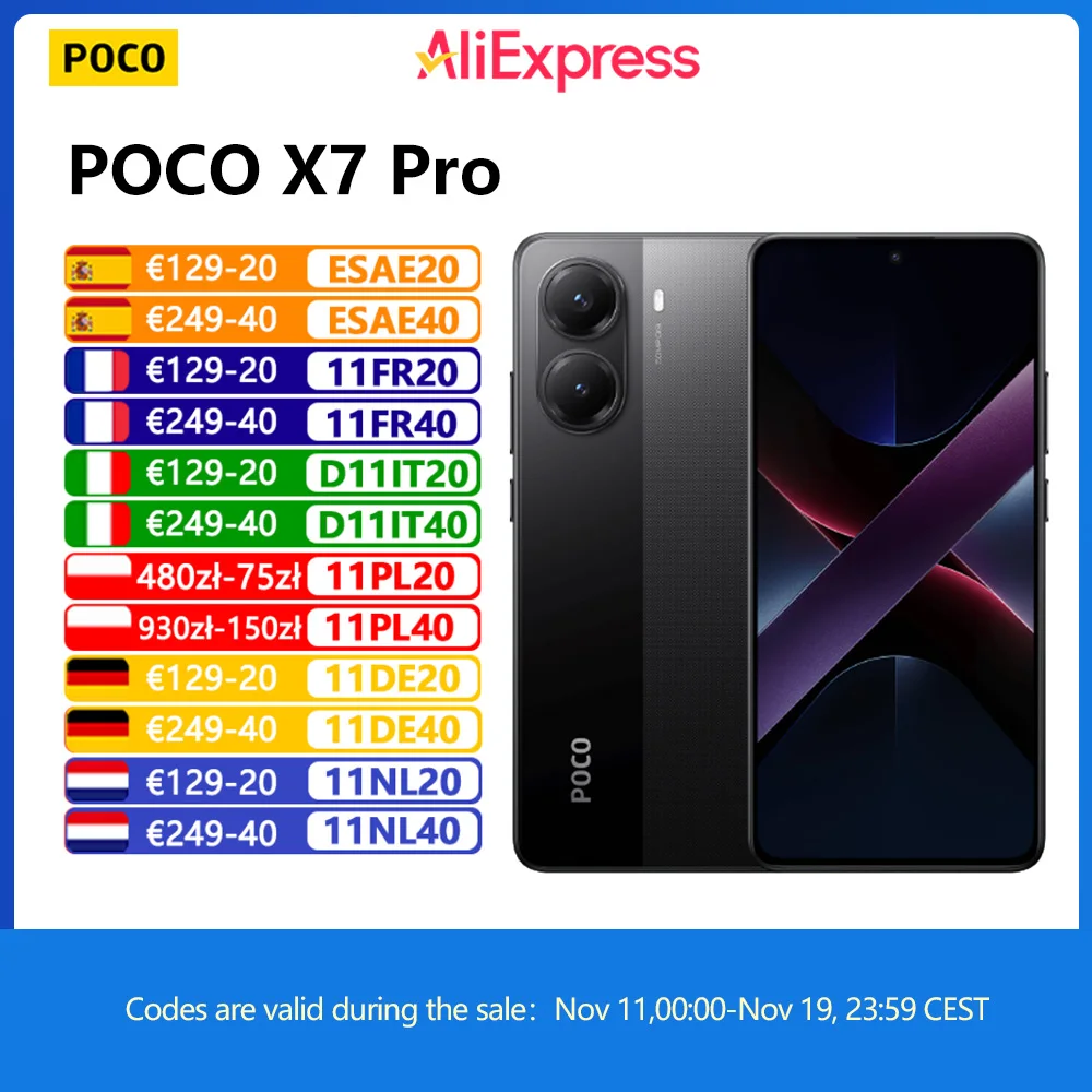 Poco X7 Pro  RAM:  8 GB | ROM: 256 GB