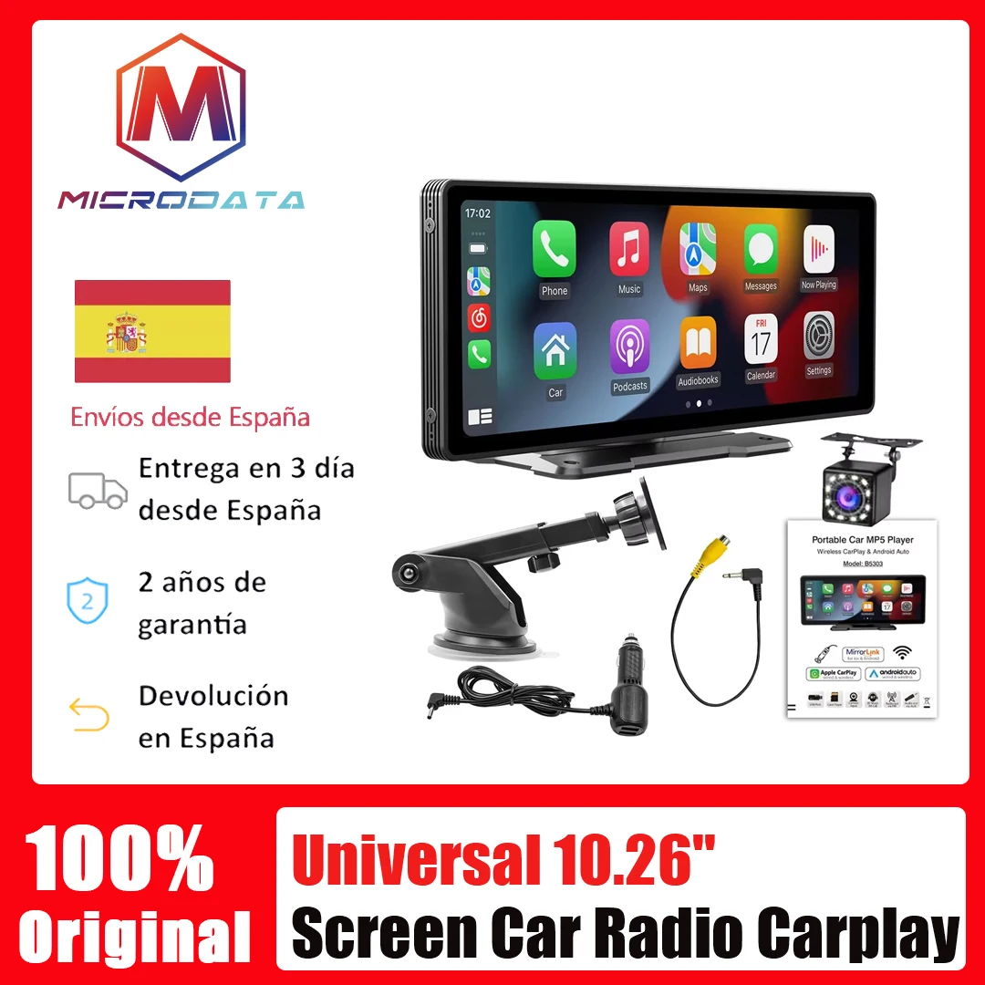 Radio de coche Carplay 10,26 pulgadas