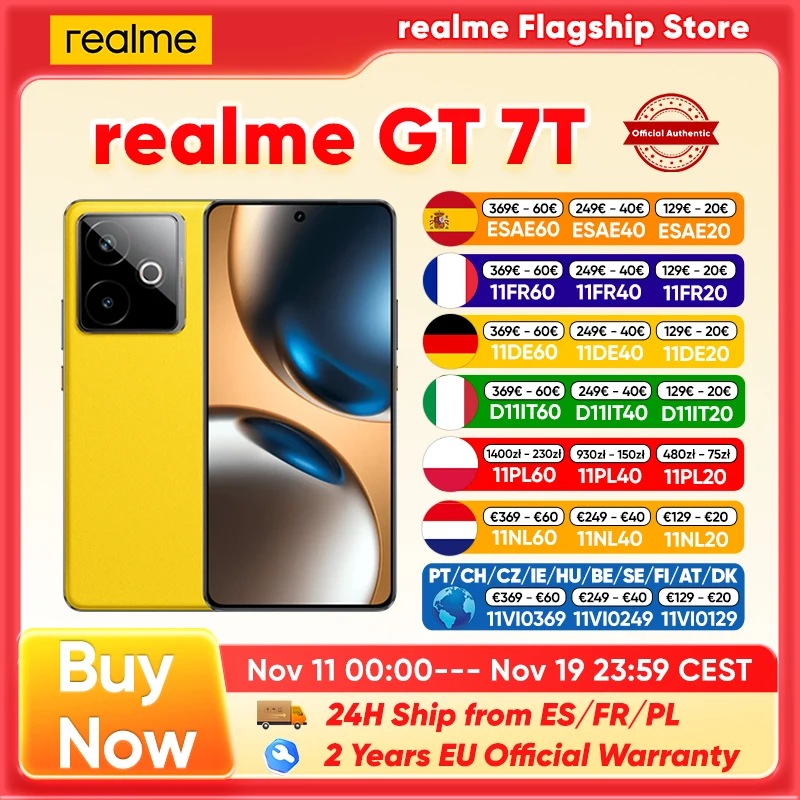 Realme GT 7T  RAM:  12 GB | ROM: 256 GB