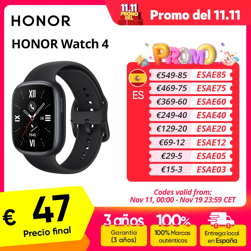 Reloj inteligente HONOR Watch 4