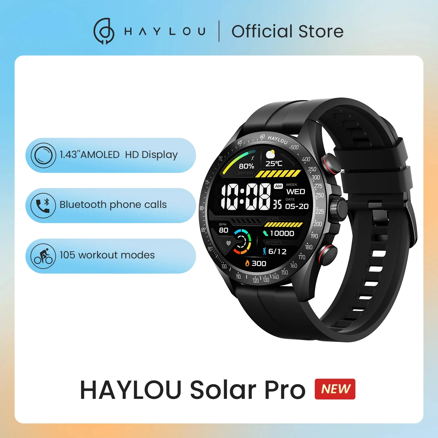 Reloj inteligente Haylou Solar Pro