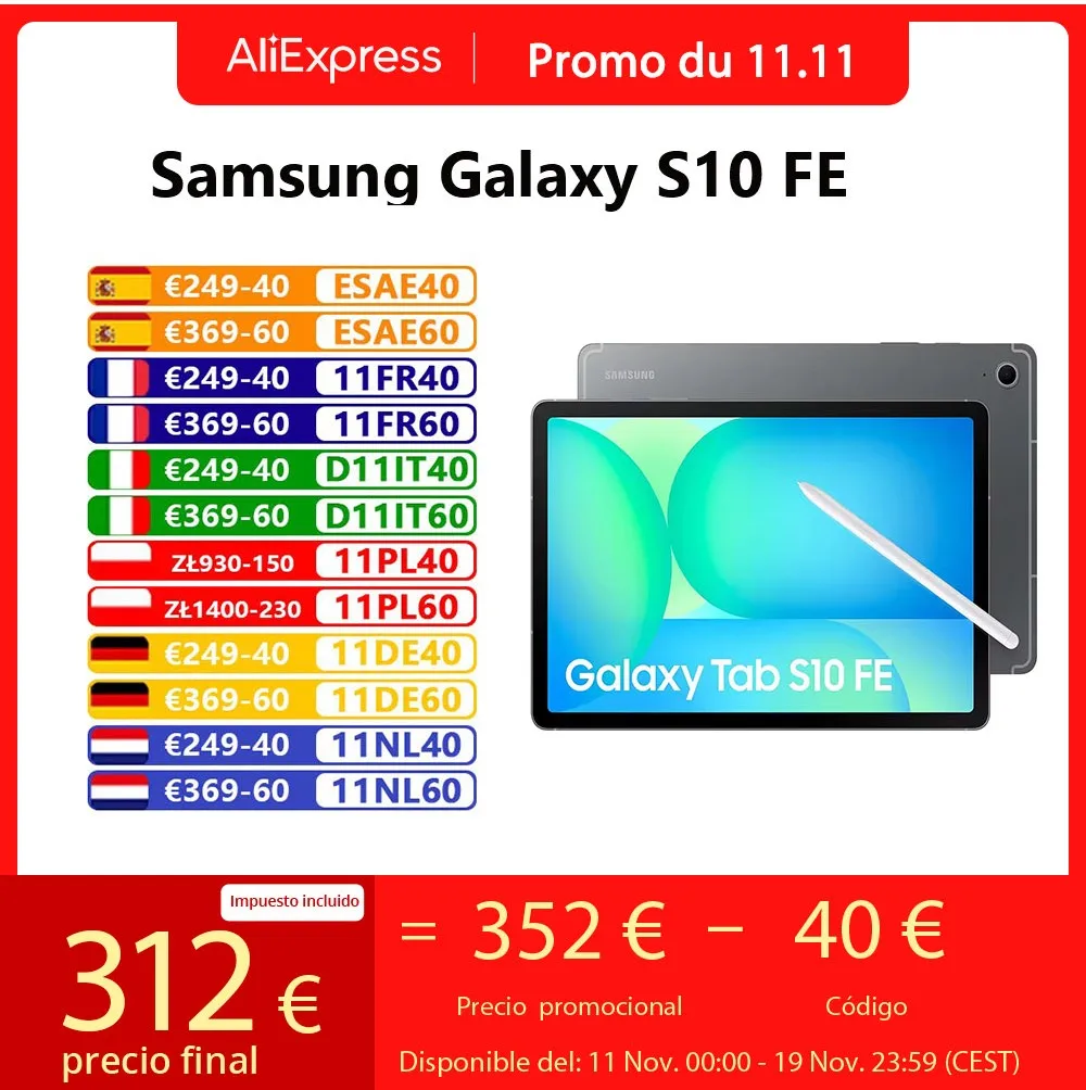 Samsung Galaxy Tab S10 FE 128GB