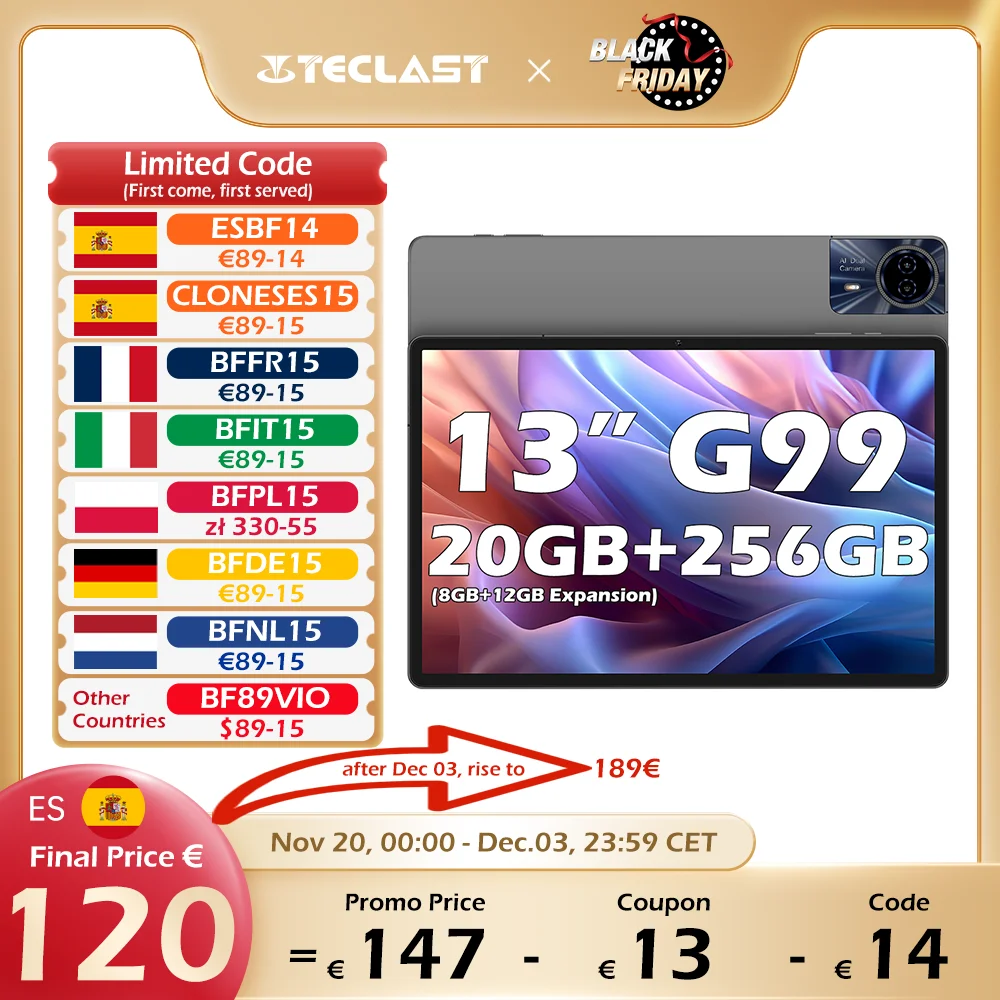 Tablet Teclast T65 Max 8GB 256GB