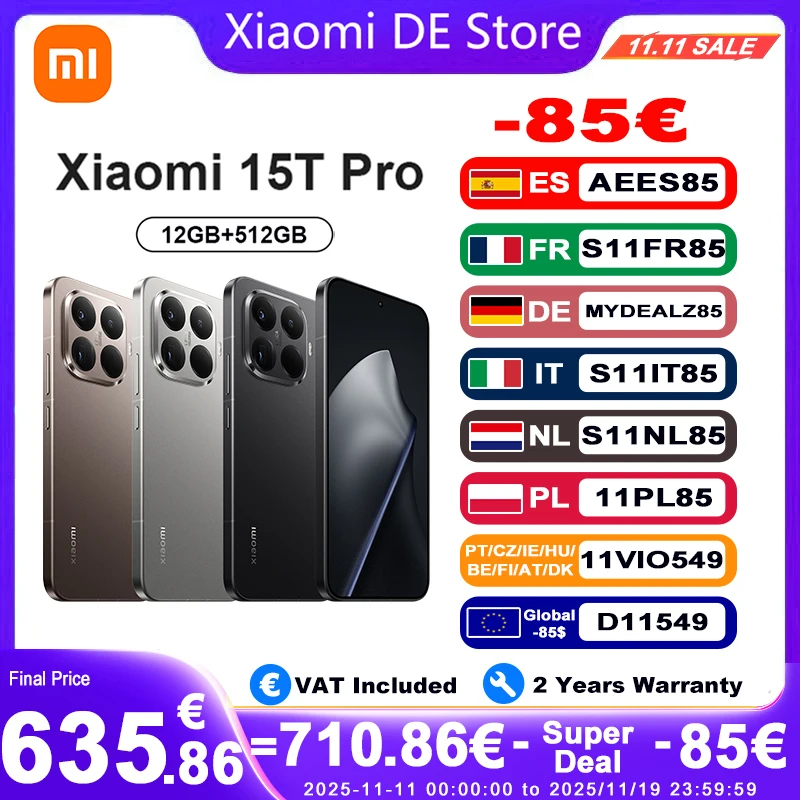 Xiaomi 15T Pro  RAM: 12 GB | ROM: 512 GB