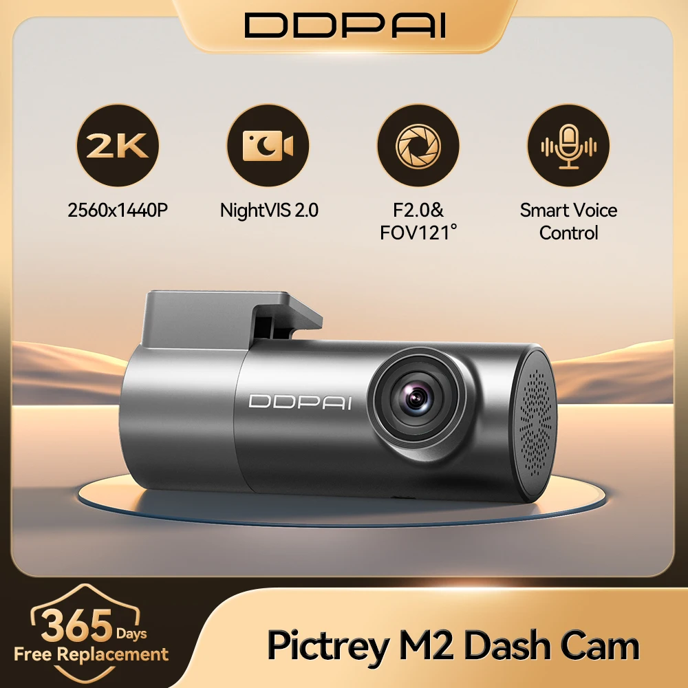 Dashcam DDPai Pictrey M2 2K + ADAS + Parking 24h