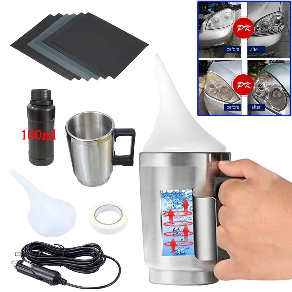 Kit de pulido de faros de coche