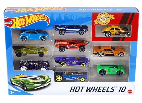 Pack de 10 vehículos Hot Wheels