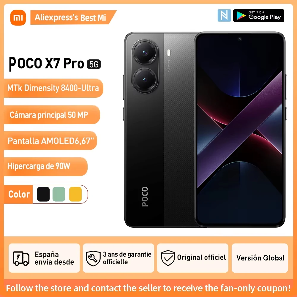 Poco X7 Pro  RAM:  8 GB | ROM: 256 GB
