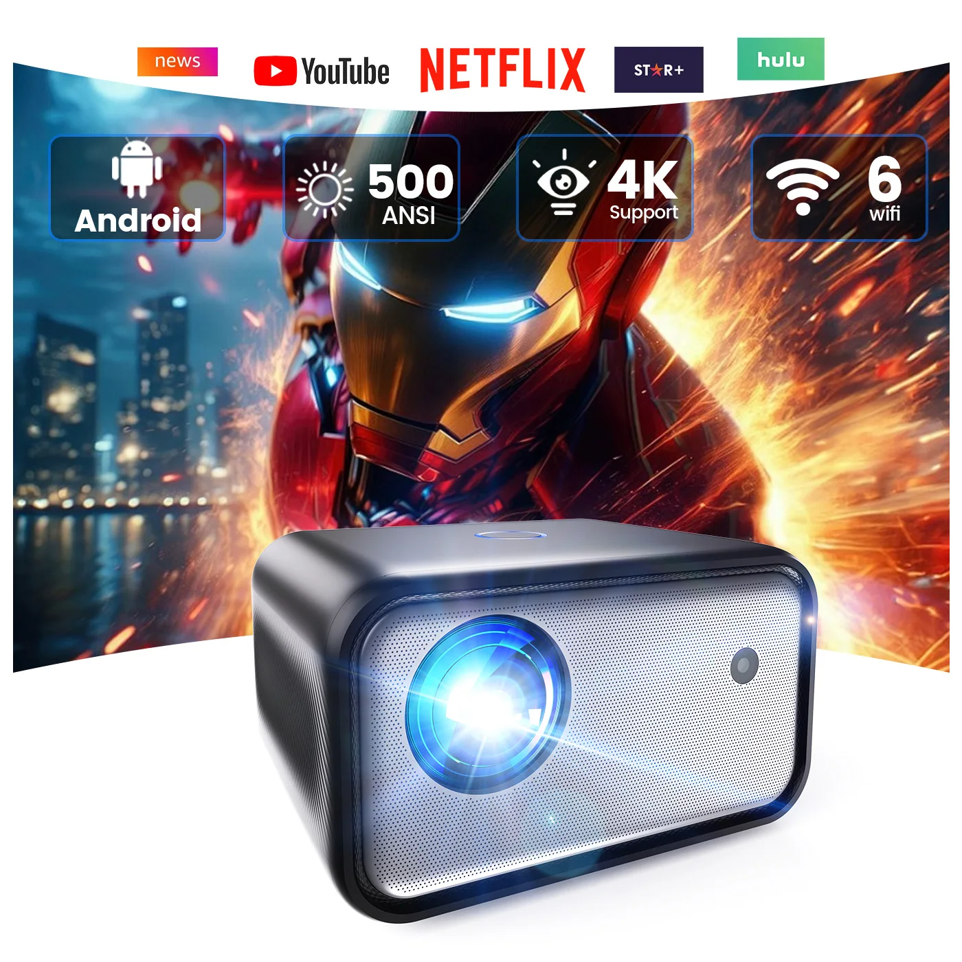 Proyector Android 1080P