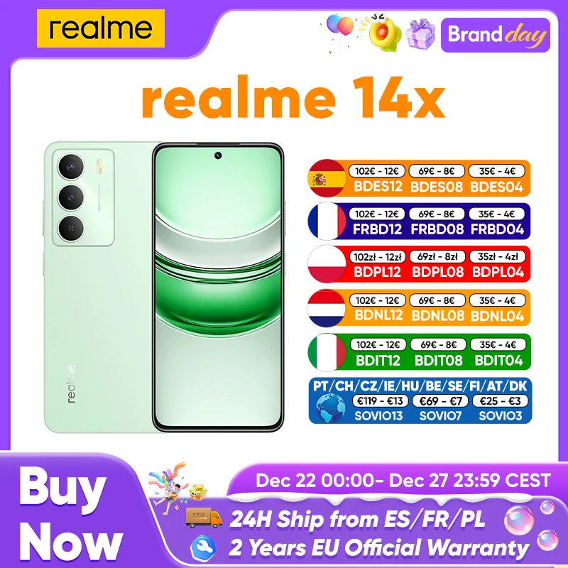 Realme 14x 6GB/256GB Dimensity 6300