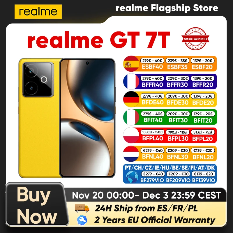 Realme GT 7T  RAM:  12 GB | ROM: 256 GB