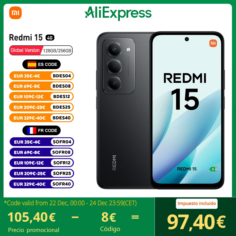 Redmi 15 Snapdragon 6GB/128GB