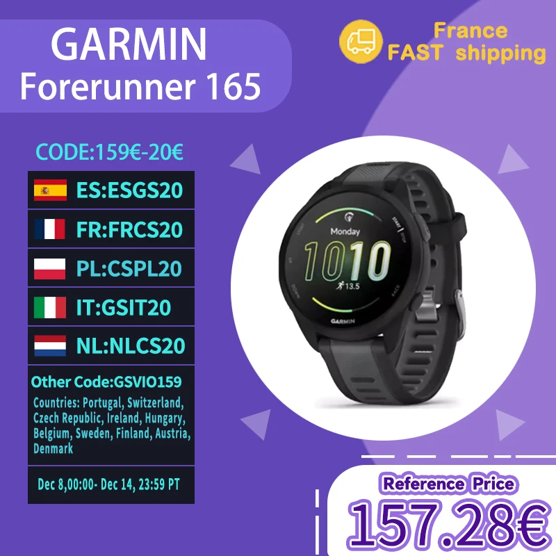 Reloj deportivo Garmin Forerunner 165