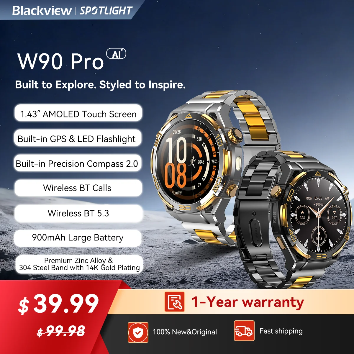 Reloj inteligente Blackview W90 Pro