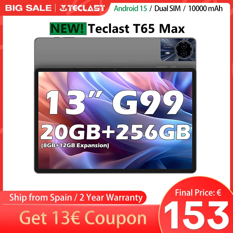 Tablet Teclast T65 Max 8GB RAM 256GB