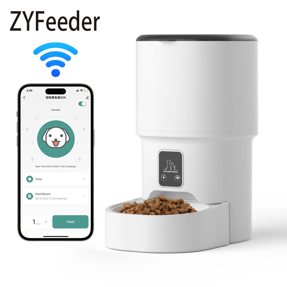 Alimentador Automático WIFI 4L: ¡Tu mascota siempre bien alimentada!