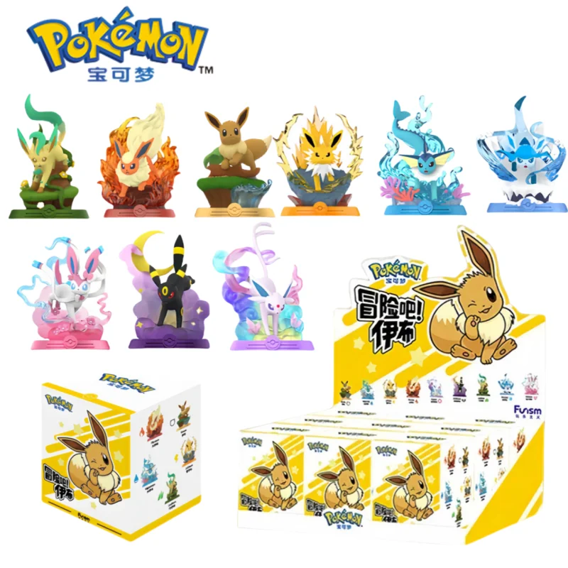 Colección de figuras Pokémon Eevee para diversión en familia