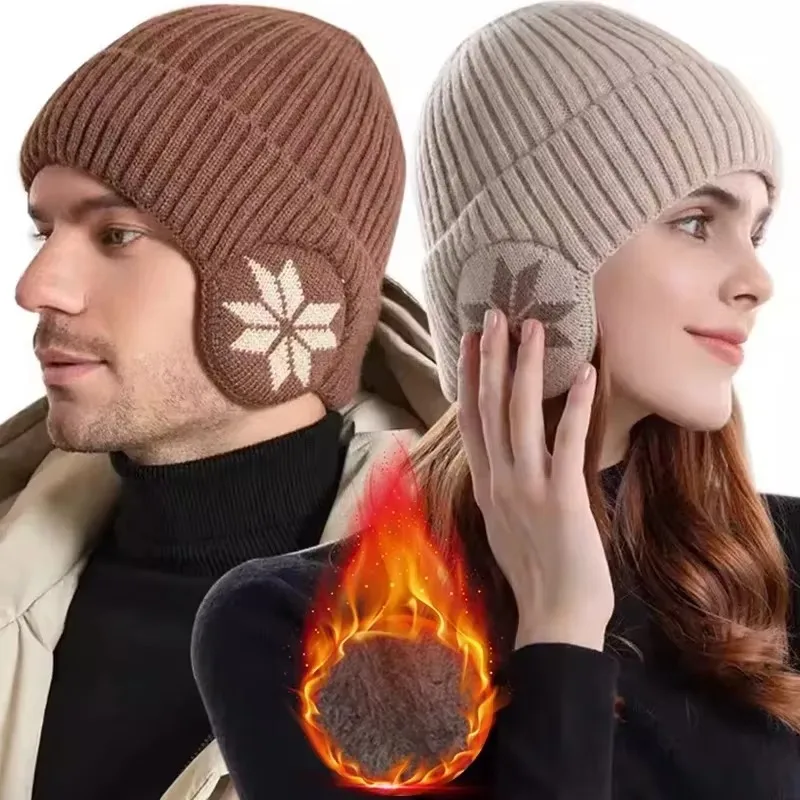 Gorro cálido de felpa para exteriores