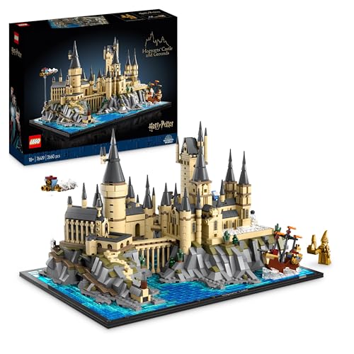 LEGO 76419 Harry Potter Castillo y Terrenos de Hogwarts, Set con Lugares Emblemáticos: Torre de Astronomía, Gran Comedor, Cámara de los Secretos y más, Maqueta de Exposición para Fans Adultos