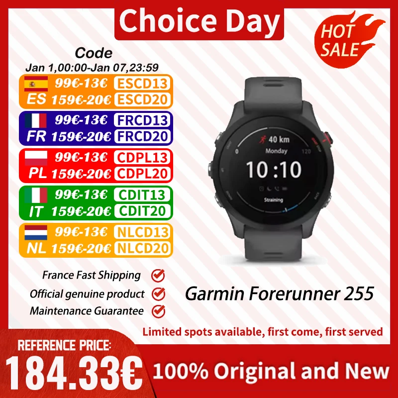 Reloj inteligente Garmin Forerunner 255