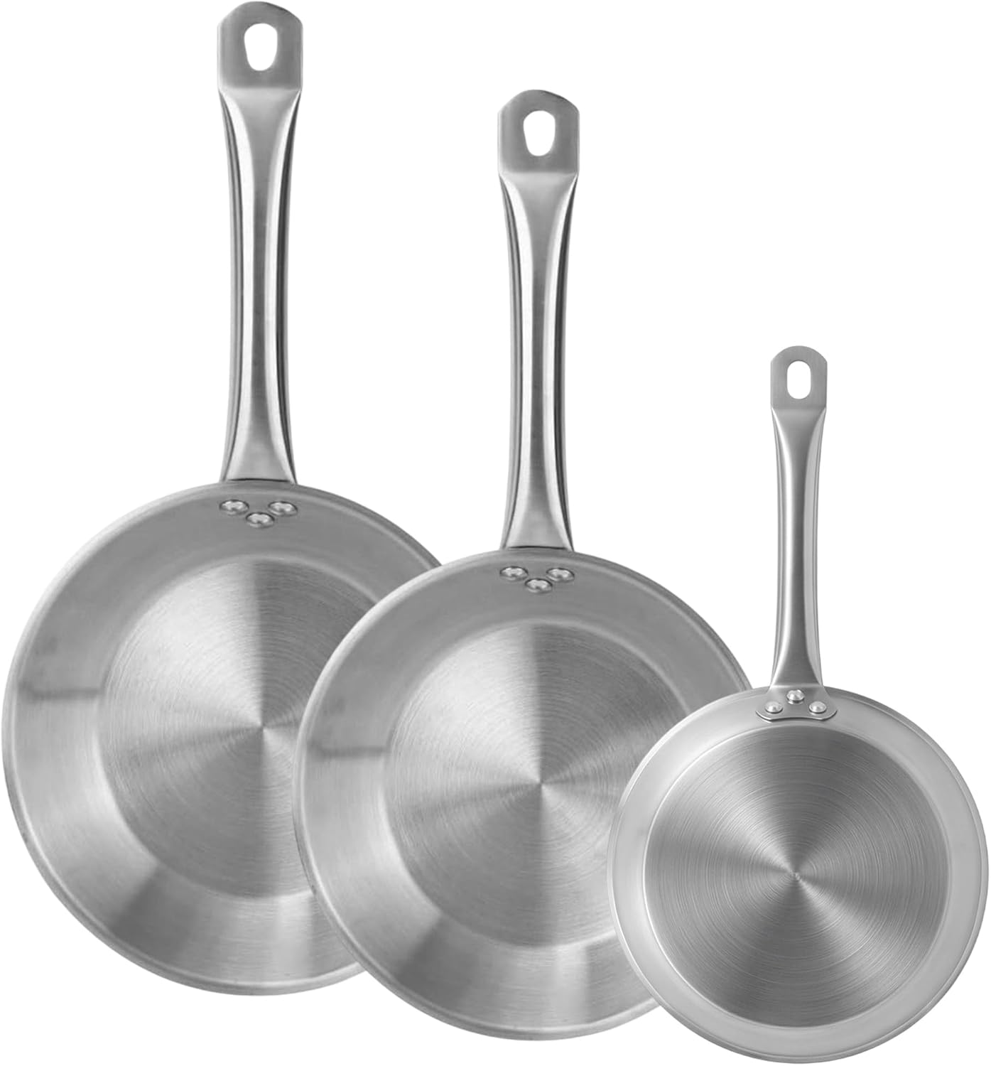 SET DE SARTENES ACERO INOXIDABLE