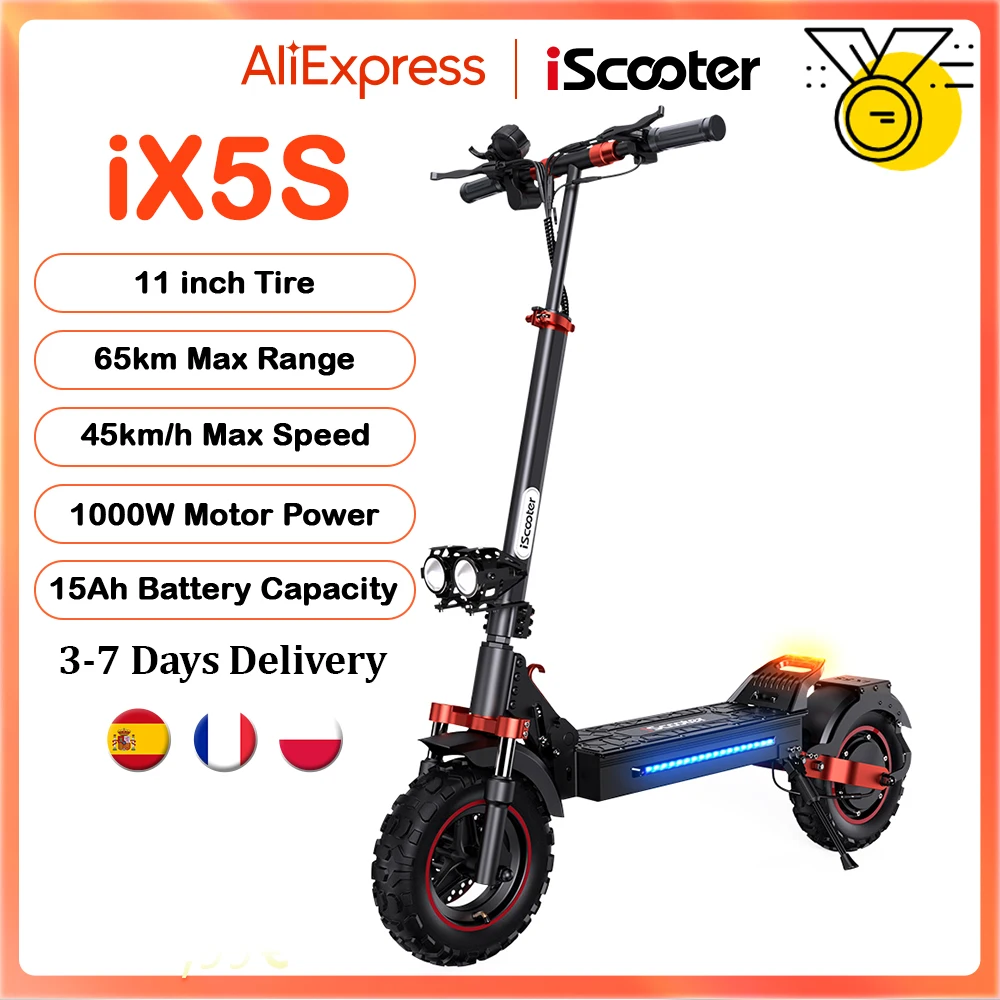 Scooter 1000W eléctrico potente y resistente para aventuras todoterreno