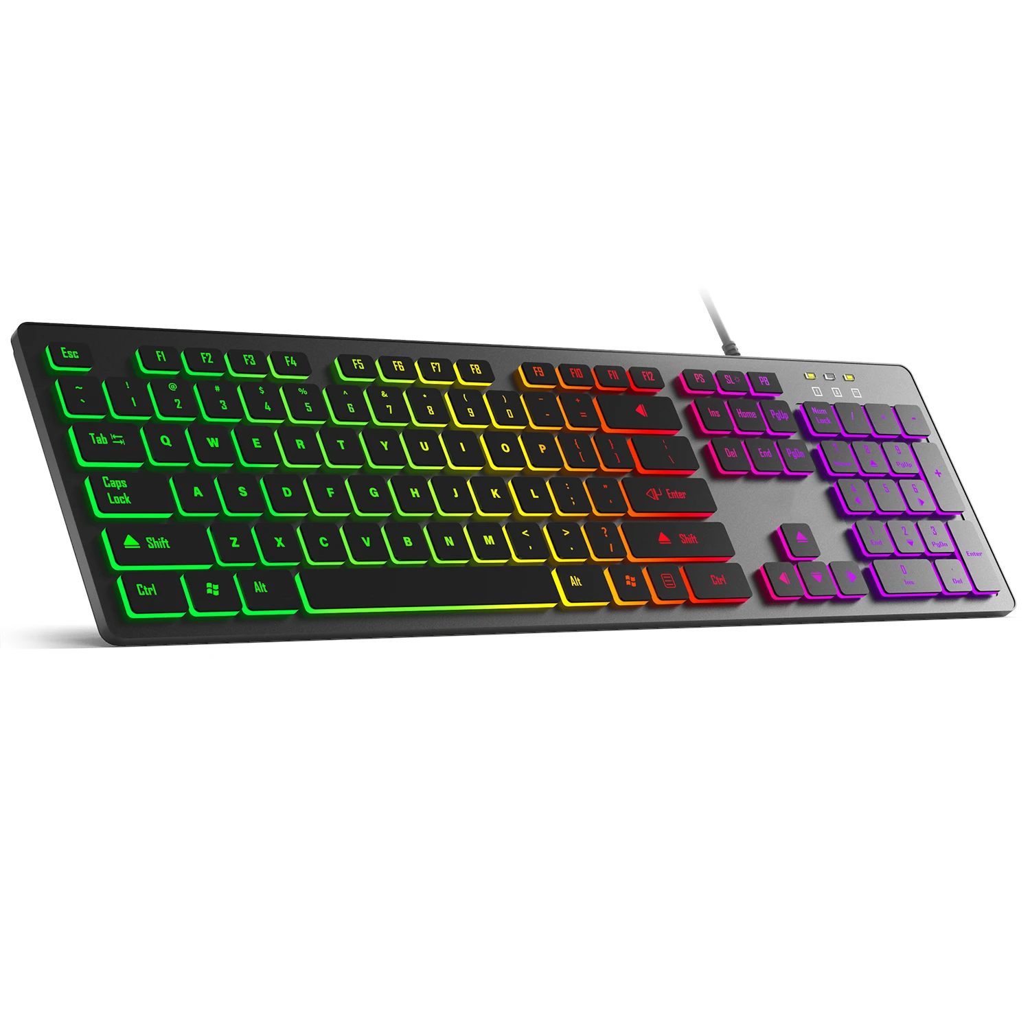 Teclado gaming retroiluminado RGB