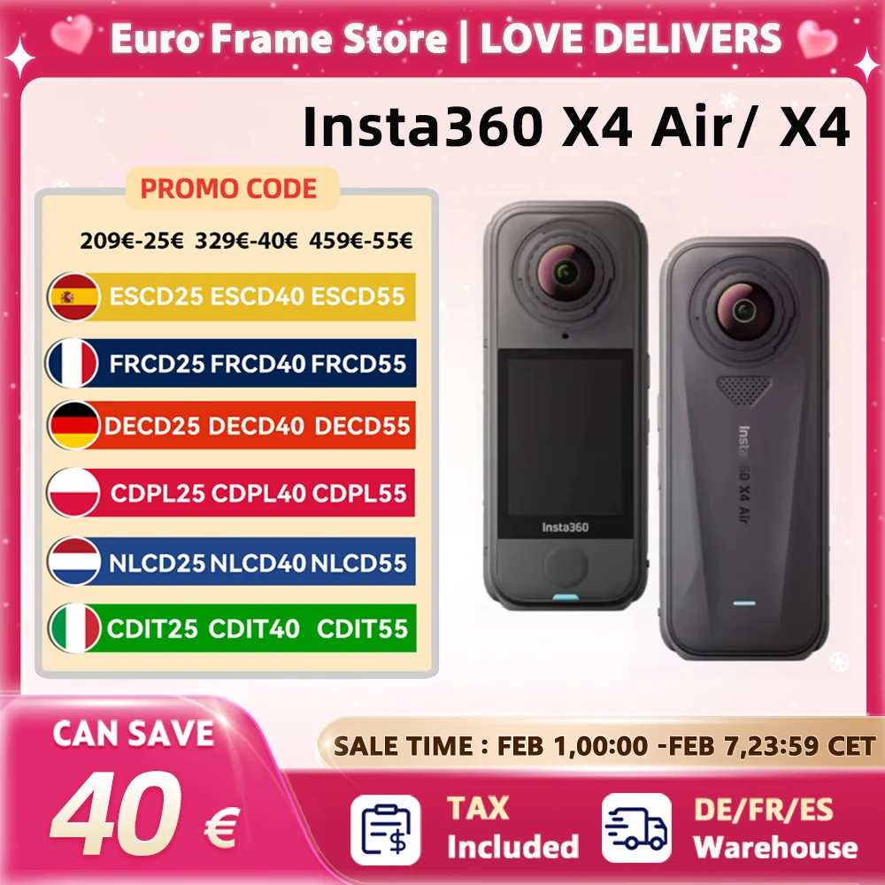 Cámara 360 Insta360 X4 Air - Captura todo alrededor.