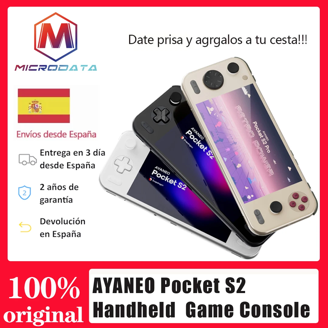 Consola de juegos retro portátil MicroData AYANEO Pocket S2.