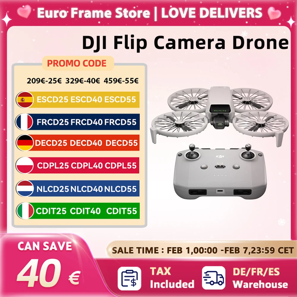 Drone DJI Flip 4K ultraligero