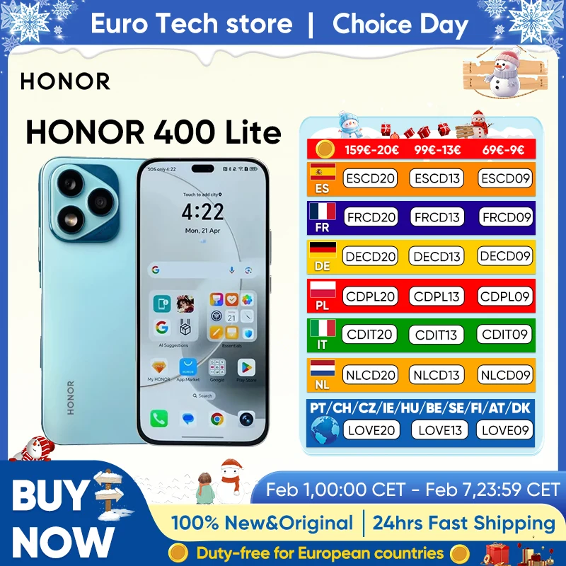 Honor 400 Lite  RAM:  12 GB | ROM: 256 GB