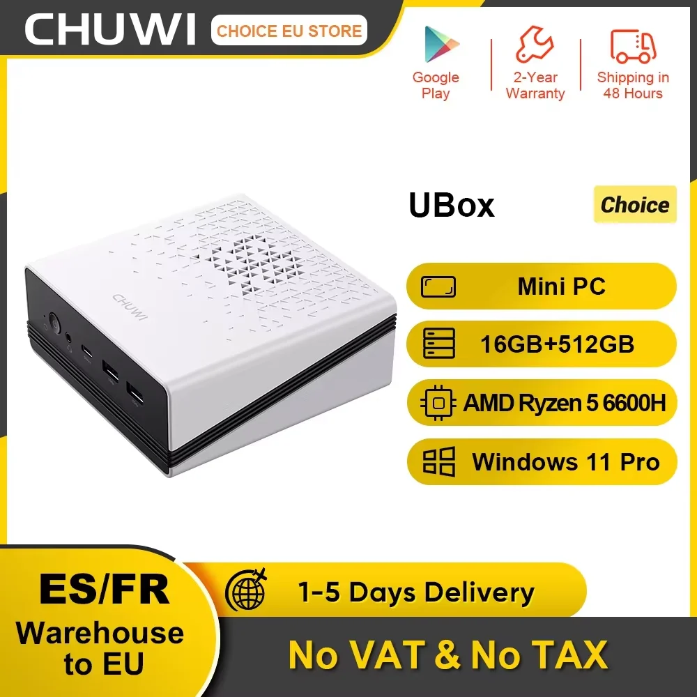 Mini PC CHUWI UBox Ryzen 5 16GB