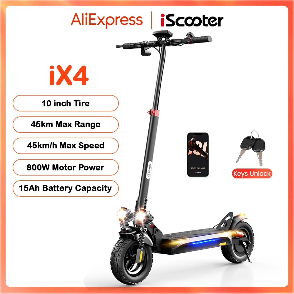 Patinete eléctrico iScooter iX4 800W