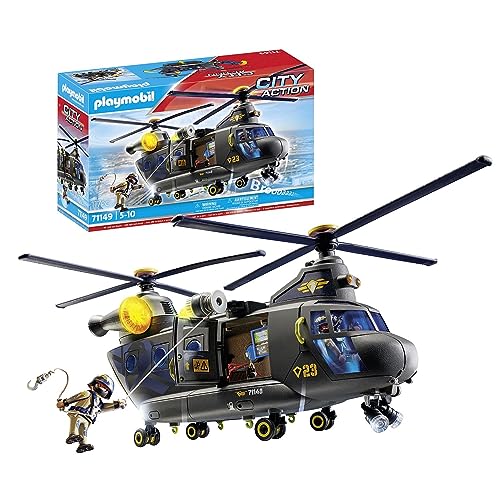 Playmobil City Action Helicóptero fuerzas especiales