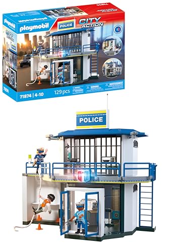 Playmobil Comisaría con Sala de Investigación Action Heroes