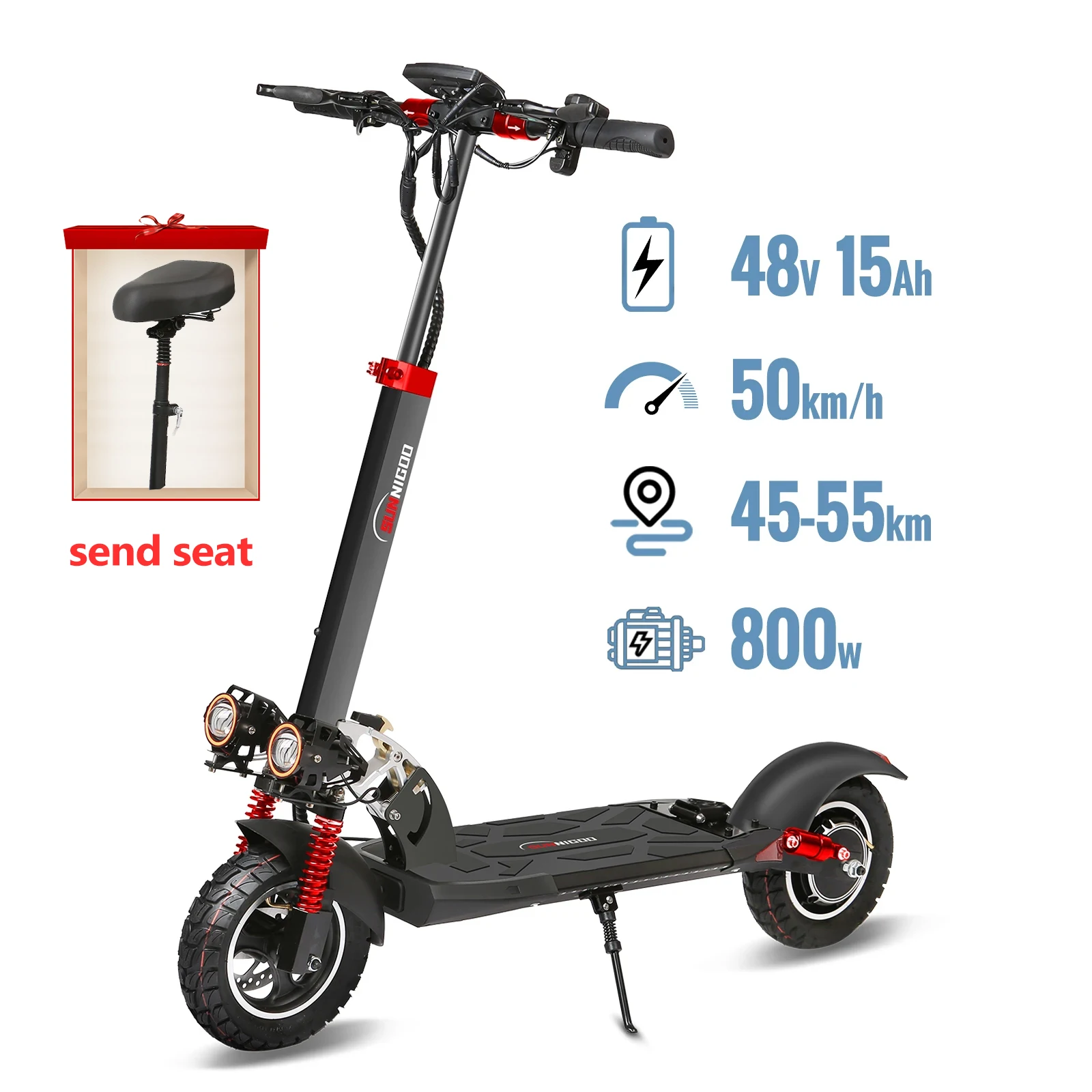 Scooter eléctrico con asiento 800W