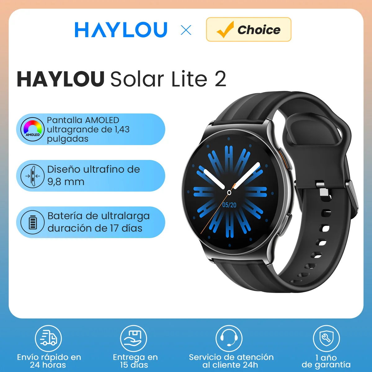 Smartwatch Haylou Solar Lite 2
