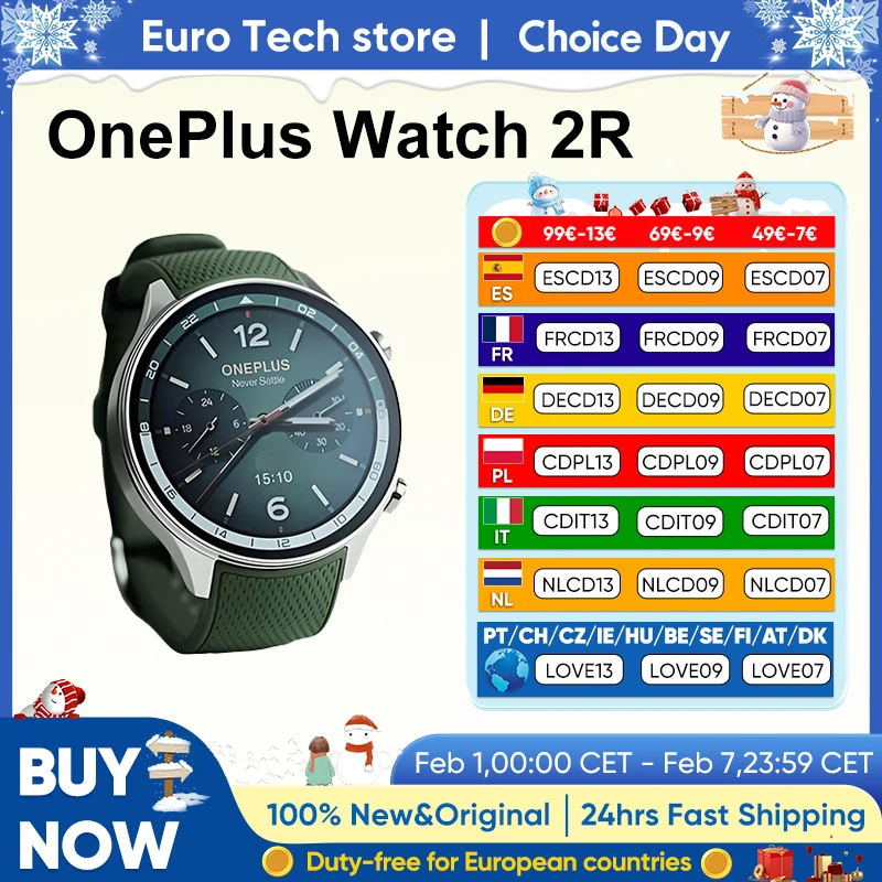 Smartwatch OnePlus Reloj 2R