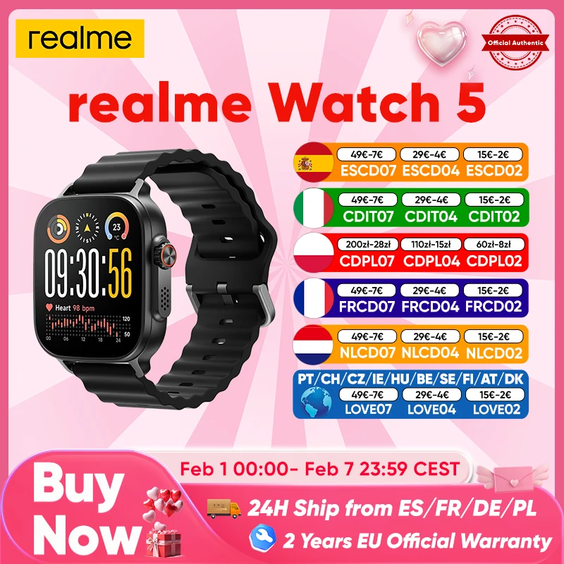 Smartwatch realme Watch 5