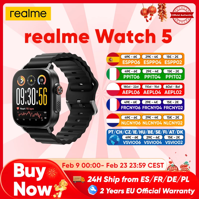 Smartwatch realme Watch 5
