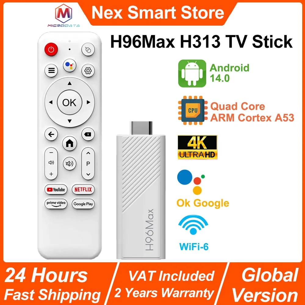 TV Stick 4K con WiFi 6 y Android TV 14
