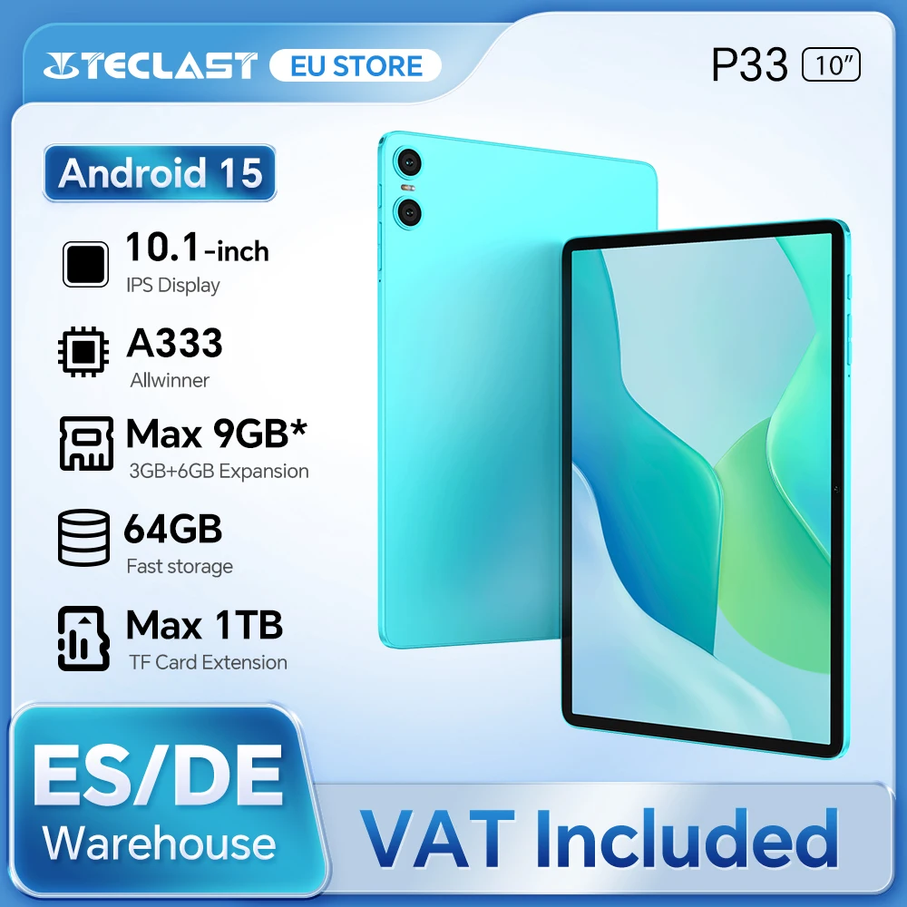 Tablet Teclast P33 9GB RAM 64GB ROM