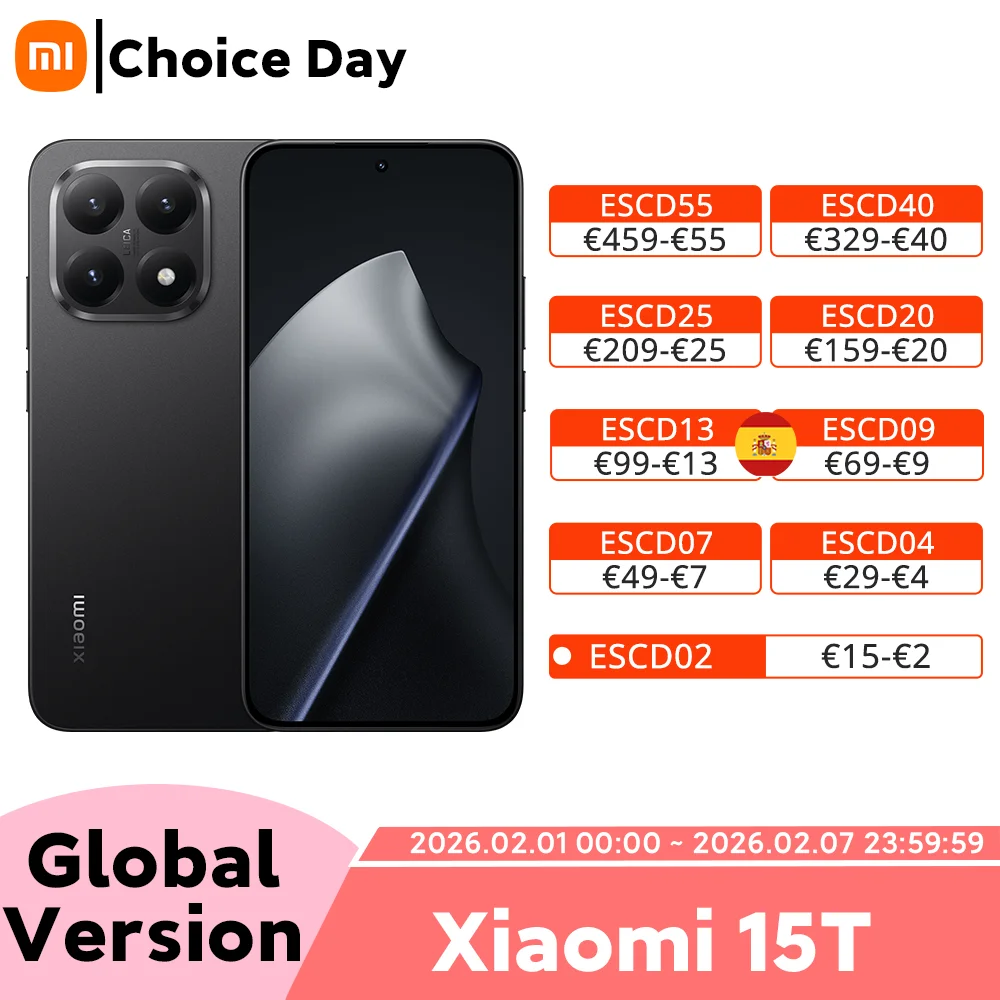 Xiaomi 15T MTK Dimensity 8400-Ultra Smartphone Pantalla de 6,83" y 120 Hz Triple cámara de 50 MP Batería grande de 5500 mAh 67W