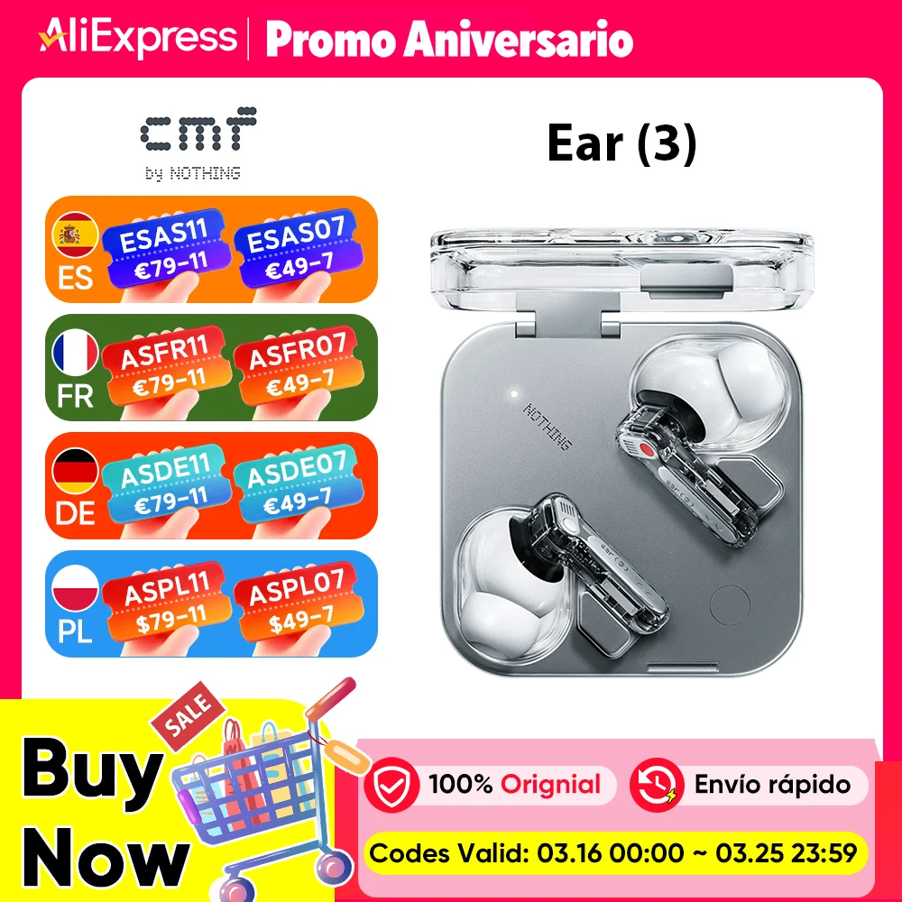 Audífonos inalámbricos Nothing Ear (3)