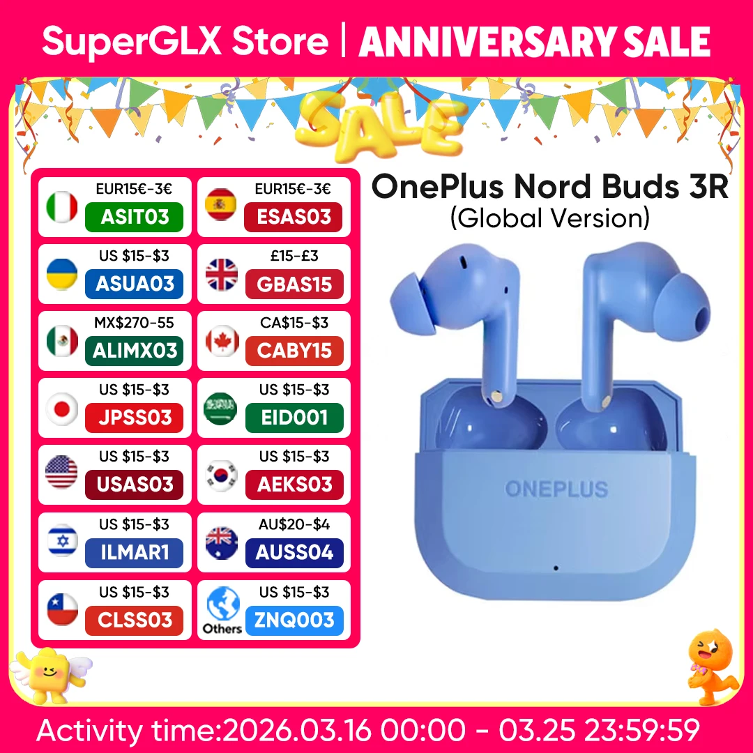 Auriculares Bluetooth OnePlus Nord Buds 3R